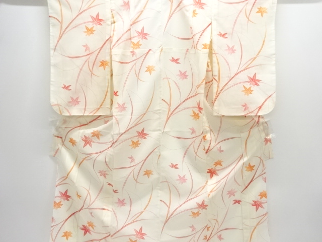 駒絽紅葉模様子供着物